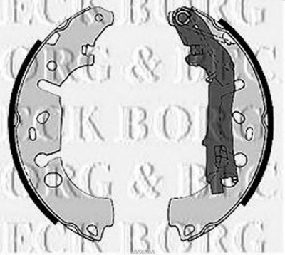 BORG & BECK bbs6368 -  Комплект тормозных колодок